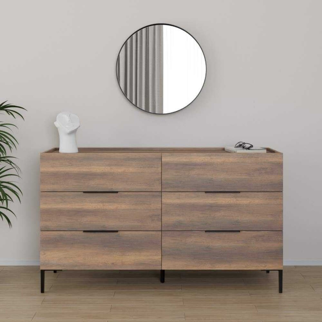 Dulap, Hanah Home, Sfn-1760-Oo-1, 140x81x44 cm, Maro - imagine 6